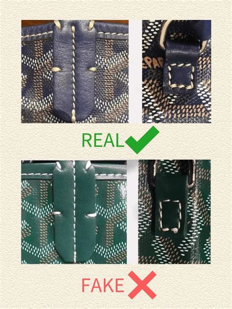 how to spot fake goyard purse|legit check goyard tote.